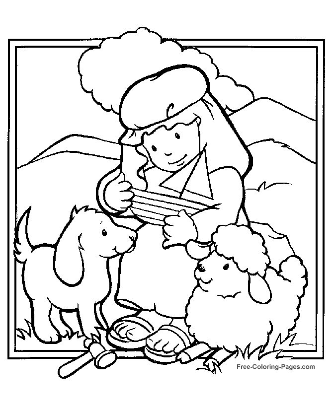 Bible coloring sheets to print