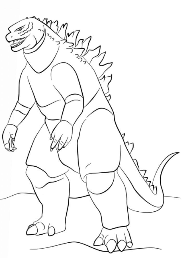 Godzilla original film coloring page coloring pages for boys dinosaur coloring pages godzilla