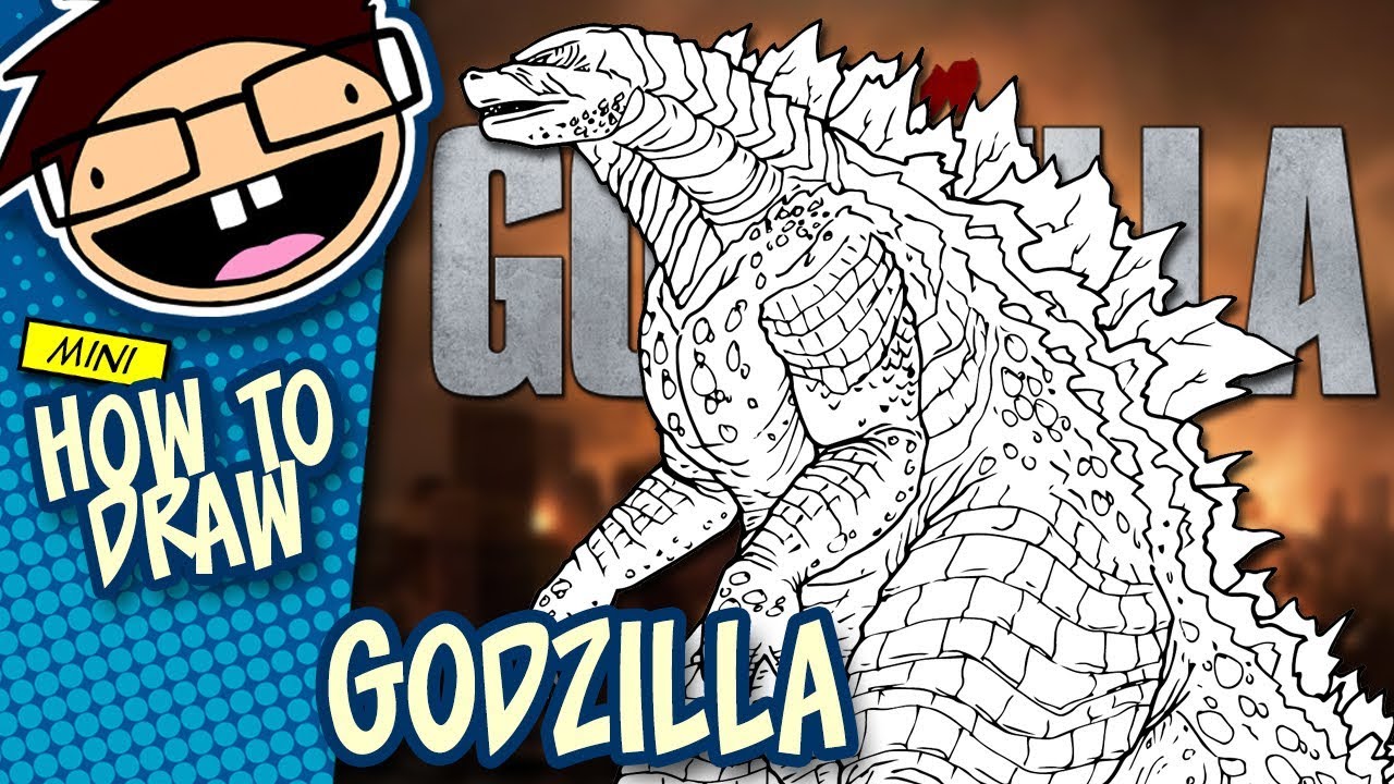 How to draw godzilla godzilla ovie narrated easy step