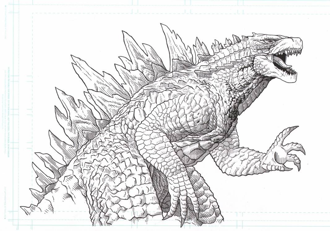 Godzila vs kong by amirkameron on deviantart kaiju art drawing illustrations cool art drawings