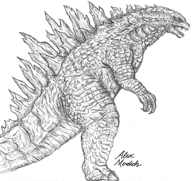 Cool american godzilla sketch from toho kingdon forum godzilla godzilla godzilla kaiju art