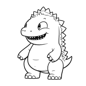 Easy godzilla drawing png transparent images free download vector files