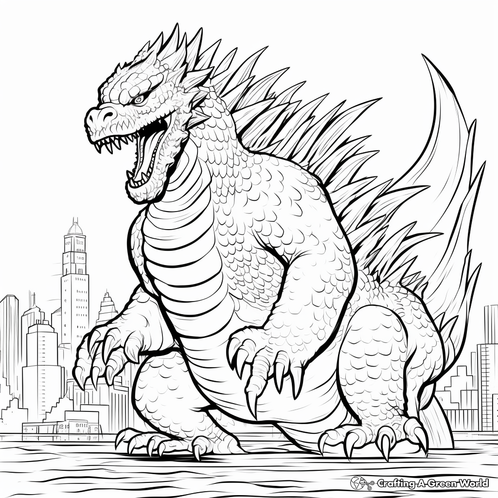 Godzilla coloring pages