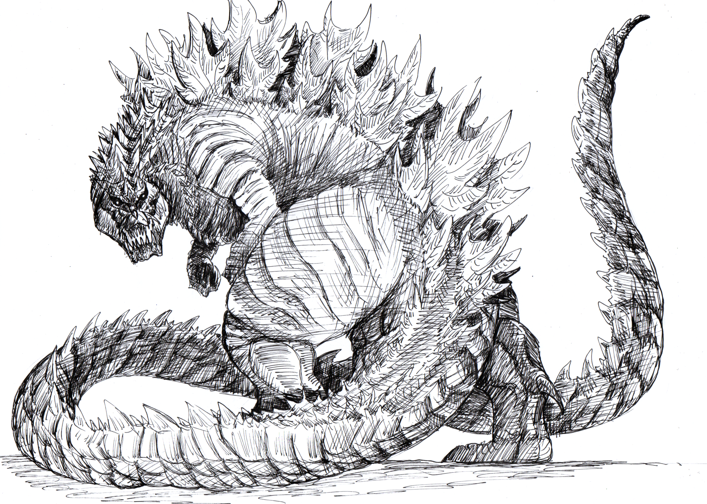 Godzilla ultima by polandkaiju on