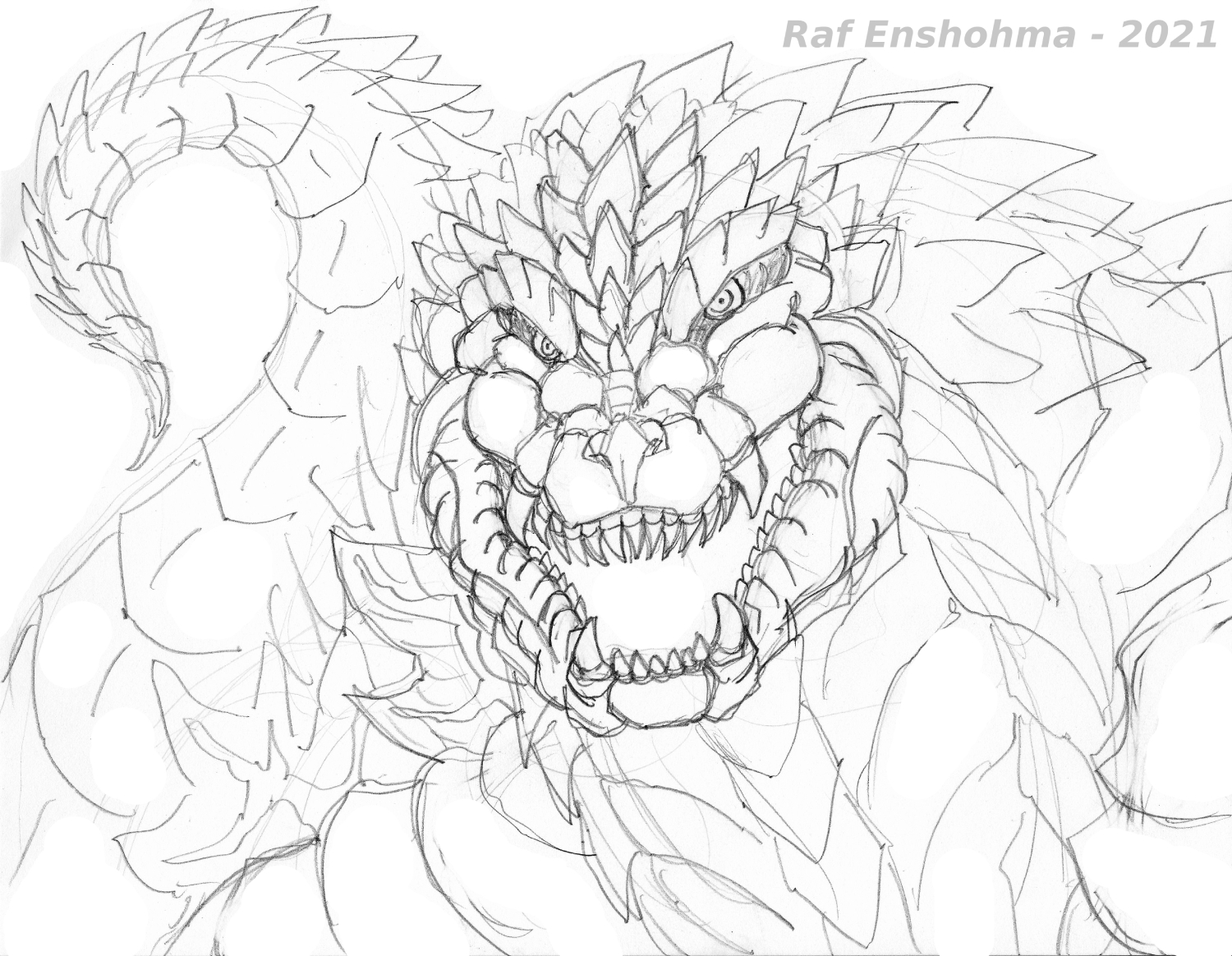 Godzilla ultima sketch
