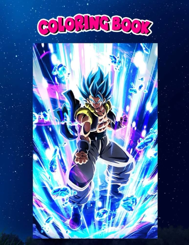 Coloring book super saiyans blue gogeta phone case case skin for samsung galaxy coloring book pages to color goku luke books