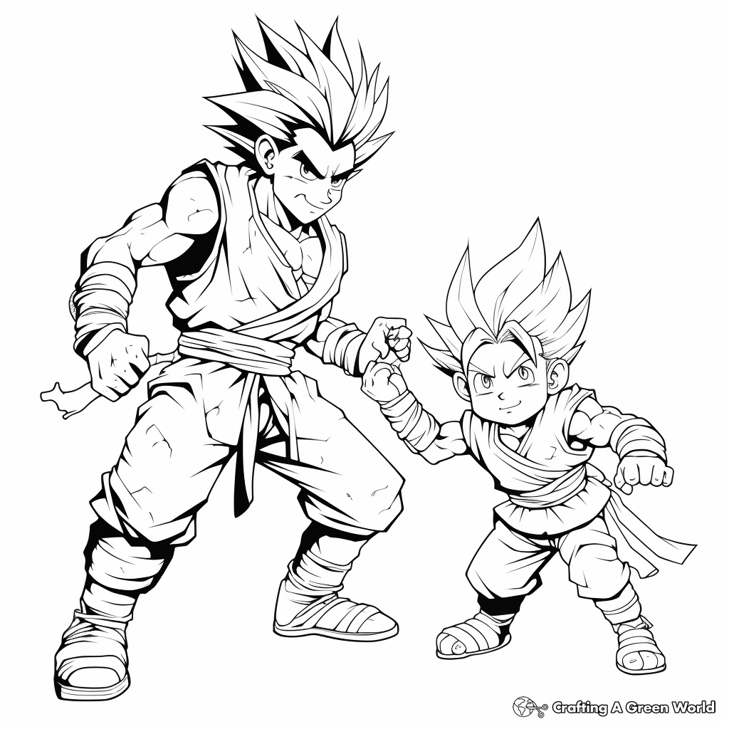 Goku coloring pages