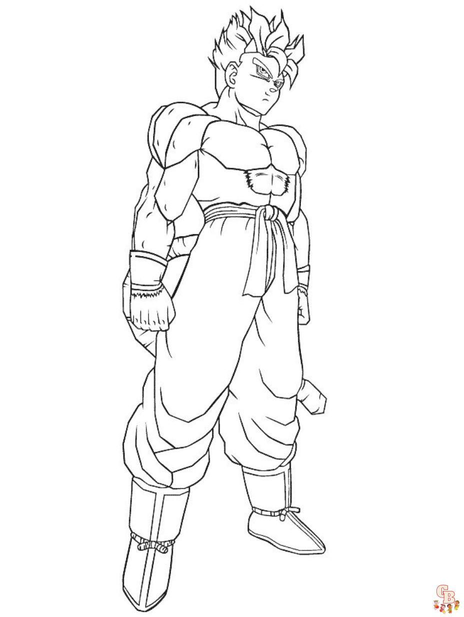 Dragon ball z coloring pages unleash your creativity