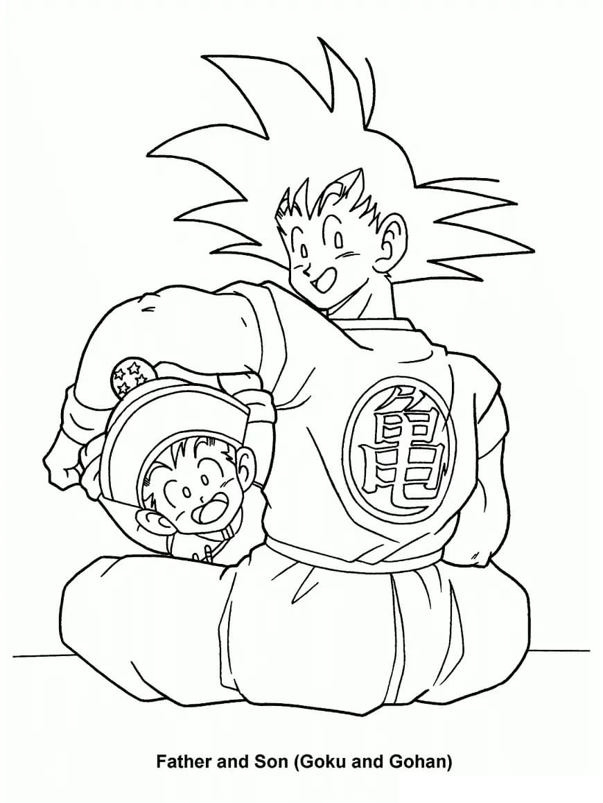 Dragon ball z coloring pages