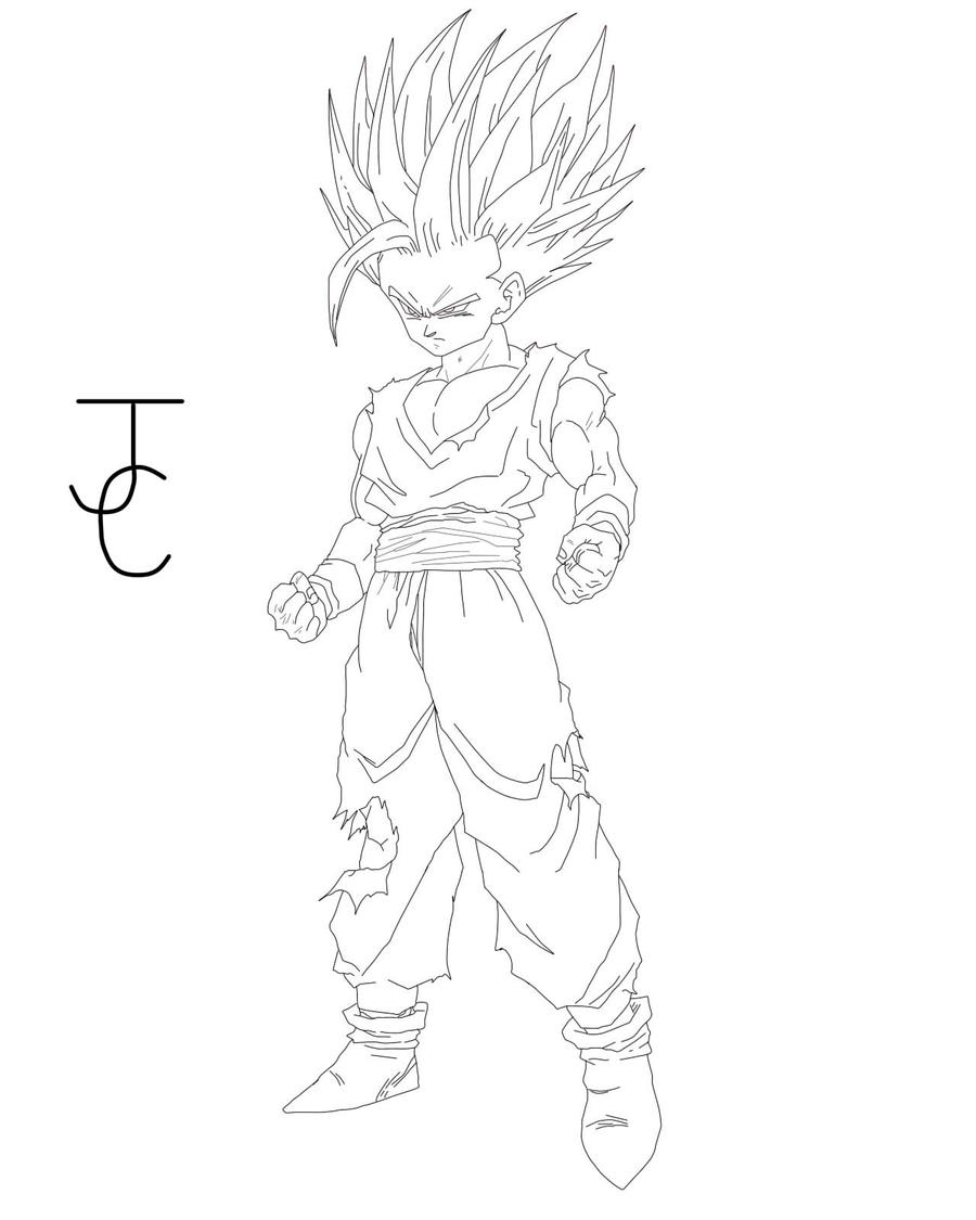 Gohan super saiyan by jamalc on