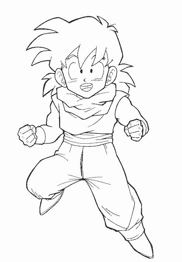 Best dragon ball z coloring pages for kids