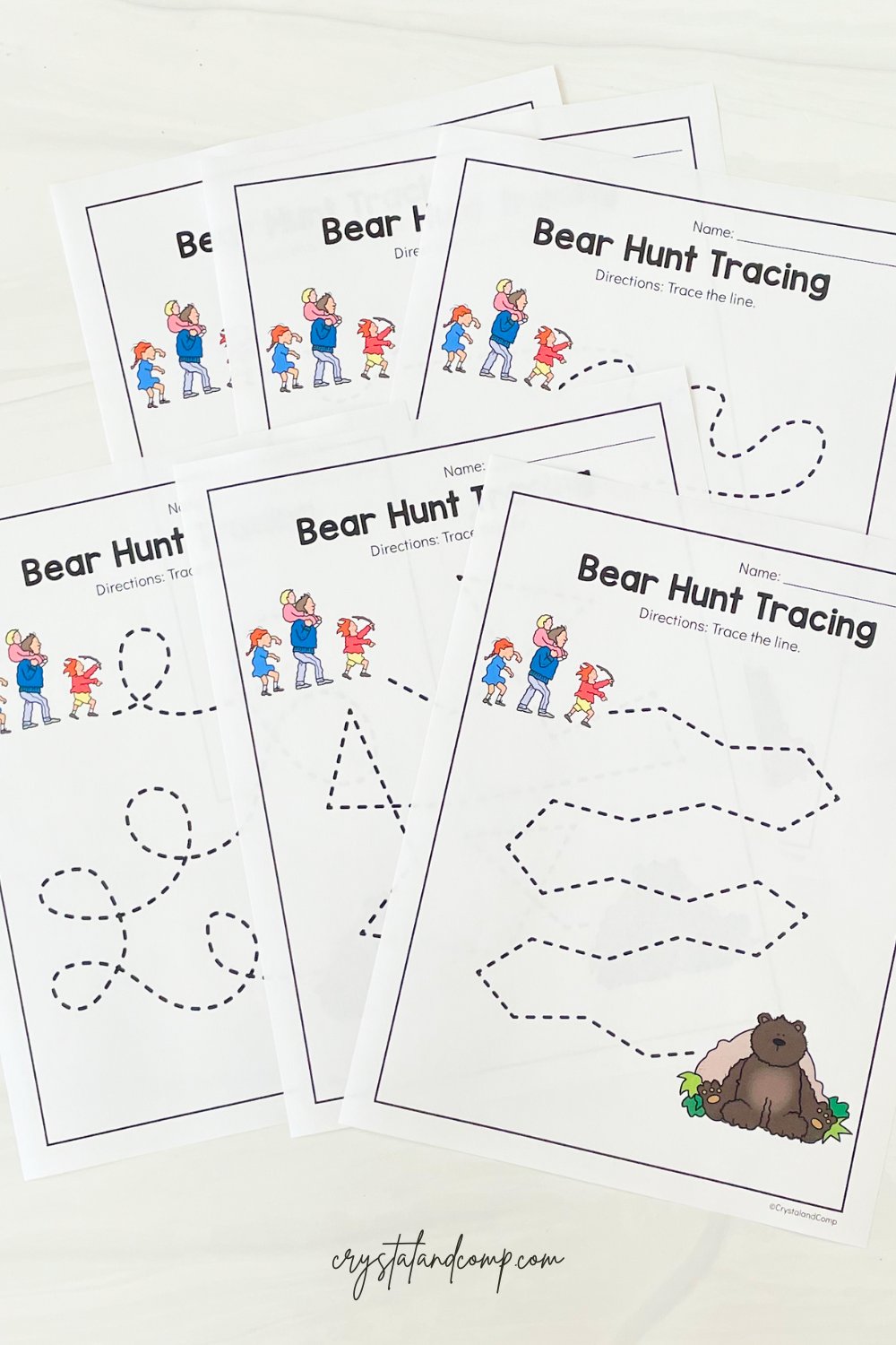Going on a bear hunt printables