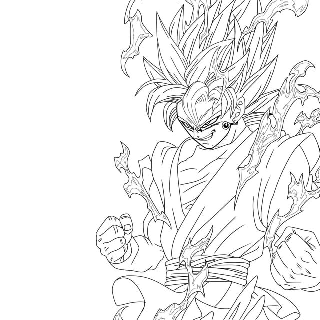 I did line art of goku black inspired by this manga page rdragonballsuper