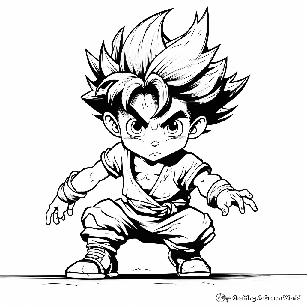 Goku coloring pages