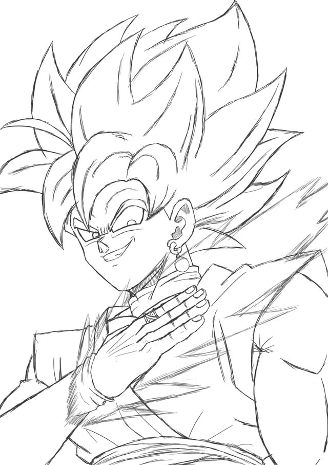 Goku black sketch rdragonballsuper