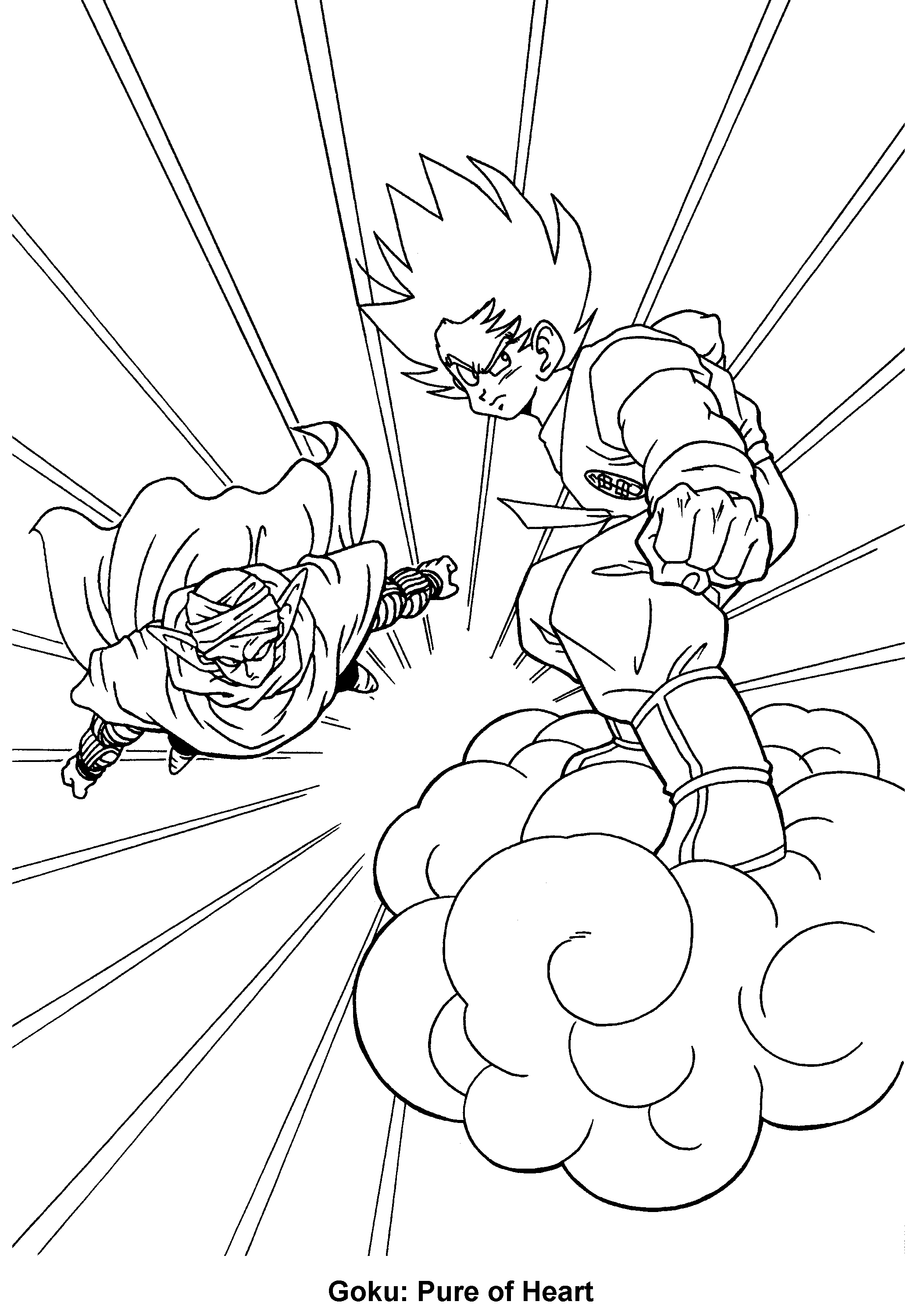 Dragon ball z coloring page dragon ball image coloring book pages online coloring pages