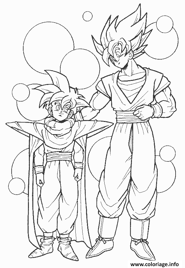Coloriage dragon ball z ã imprimer dragon ball goku desenho desenhos dragonball