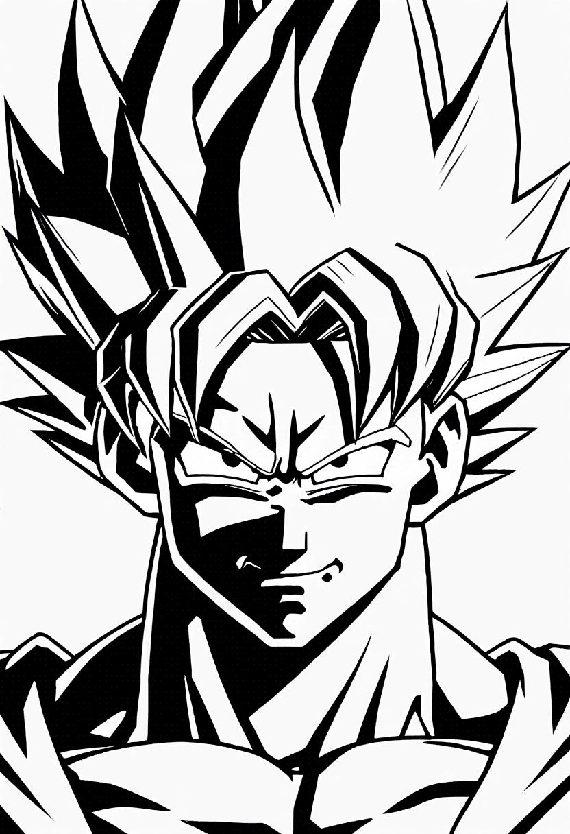Goku coloring pages