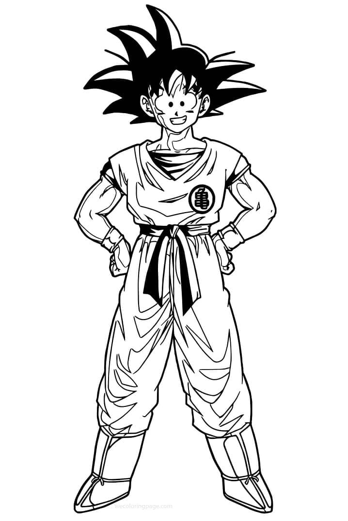 Goku coloring pages