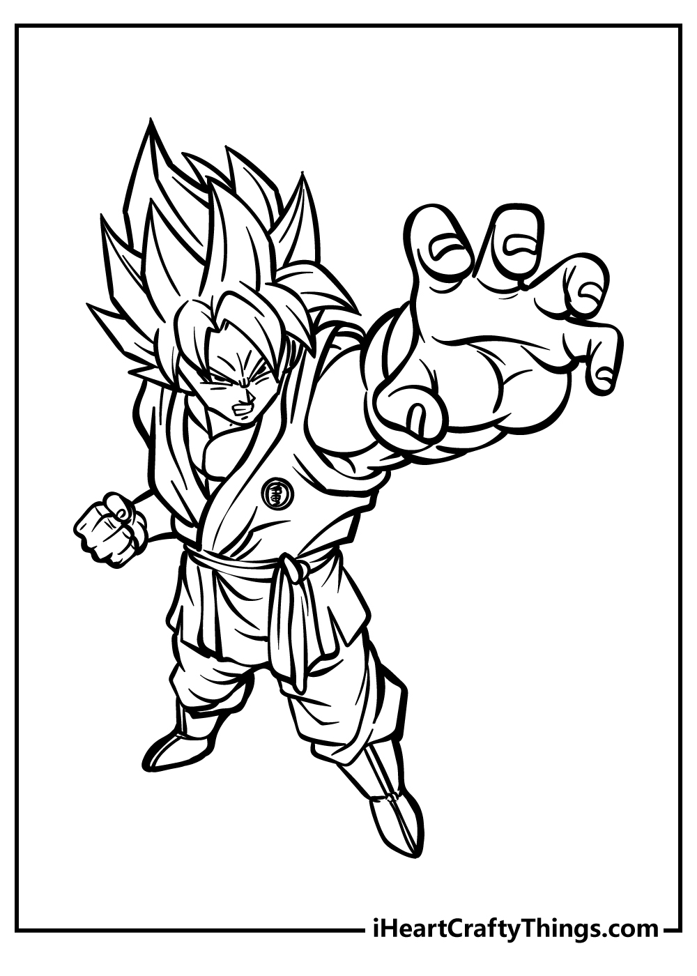 Goku coloring pages free printables