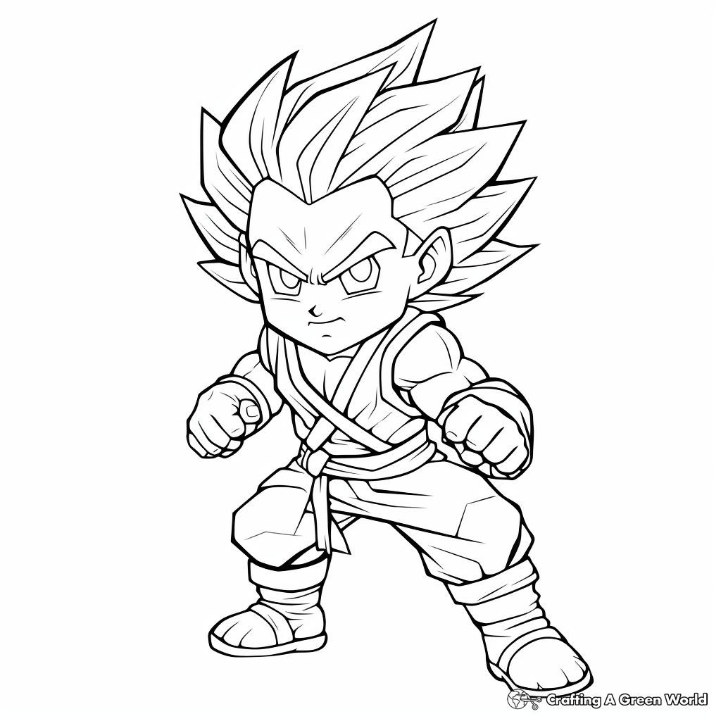 Goku coloring pages
