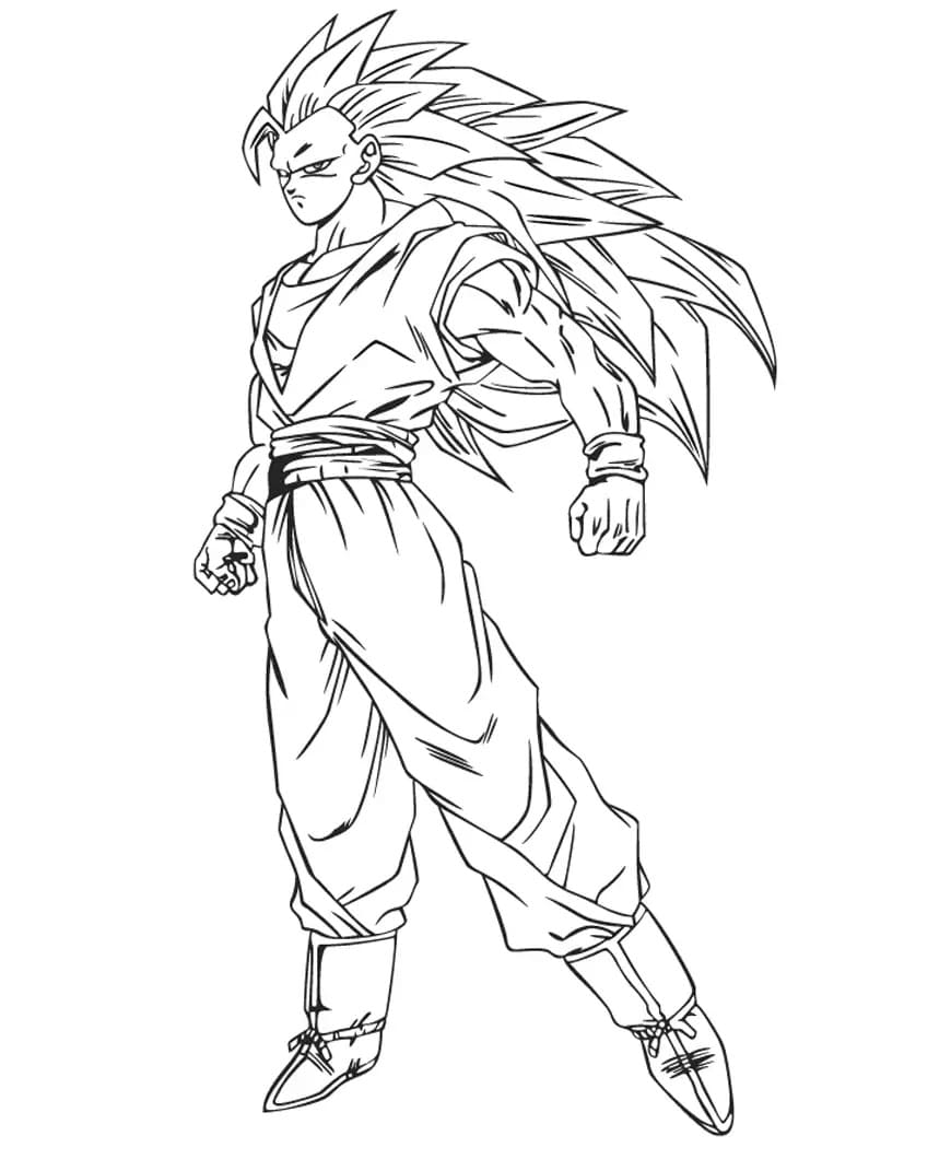 Goku coloring pages