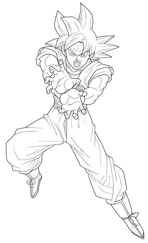 Goku super saiyan god by fher on deviantart desenho do goku super sayajin god