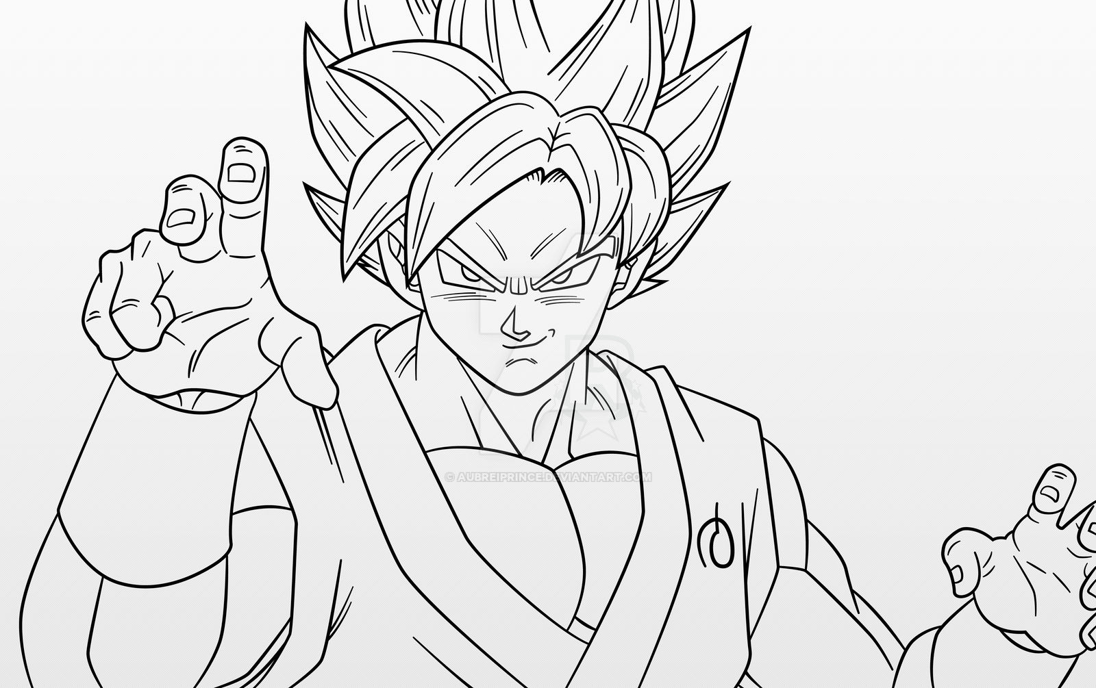 Super saiyan blue goku by aubreiprince on
