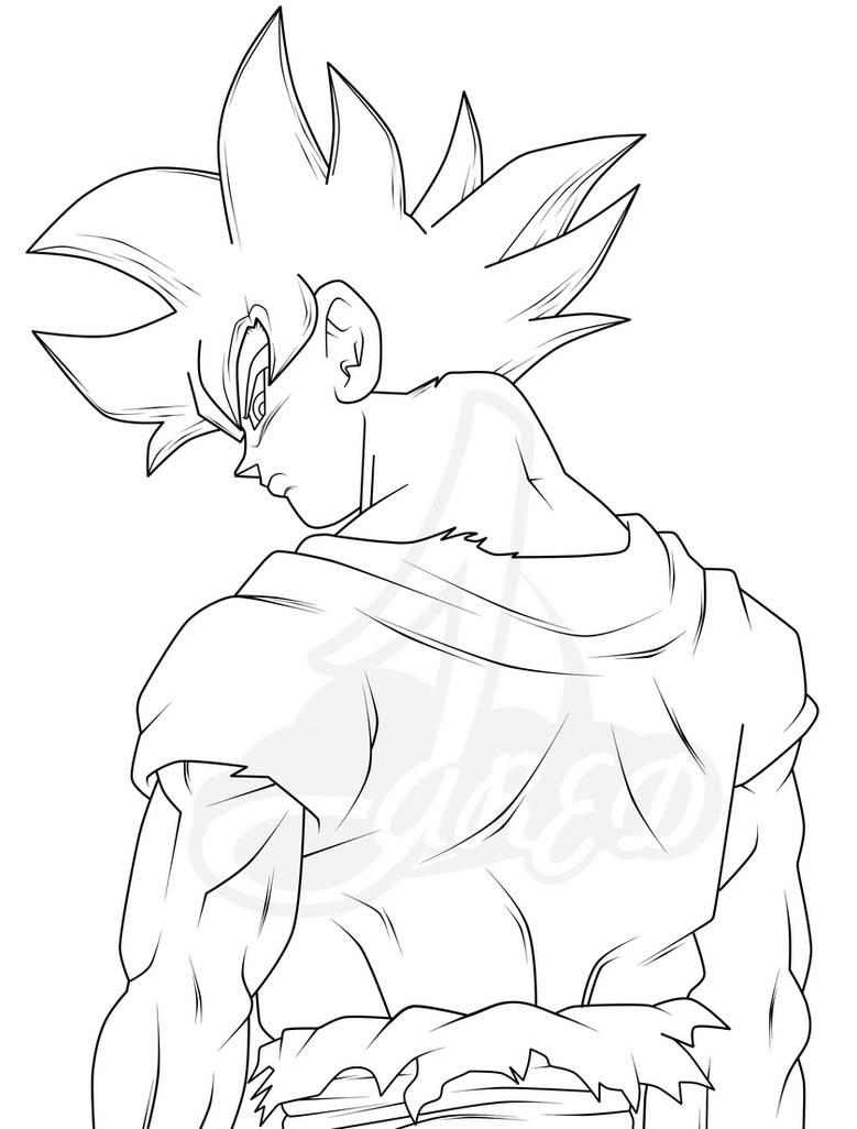Son goku ultra instinto by jaredsongohan on