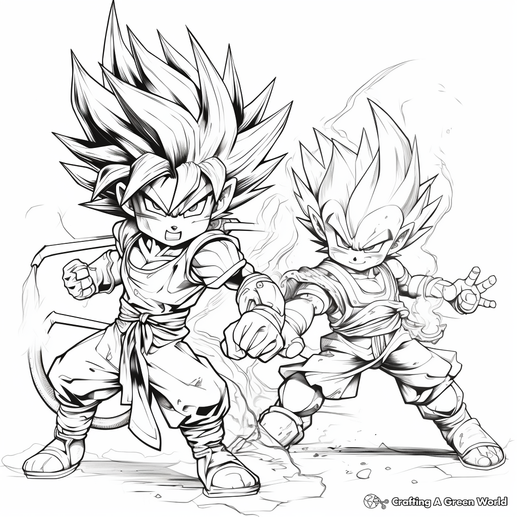Goku coloring pages