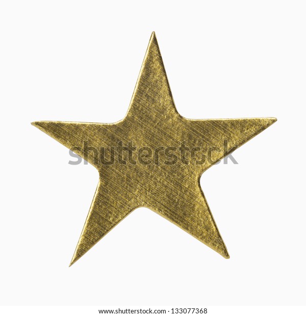 Gold star sticker stock photos and pictures
