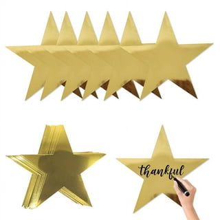 Gold star cutouts
