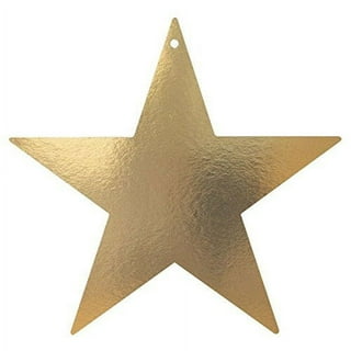 Gold star cutouts