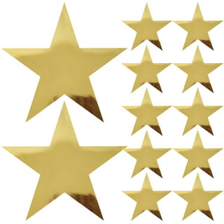 Gold star cutouts