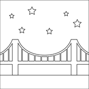 Bridge coloring pages free printable pictures