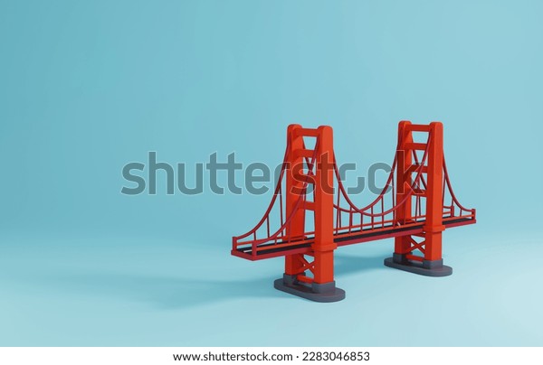 Golden gate bridge cartoon stock photos and pictures