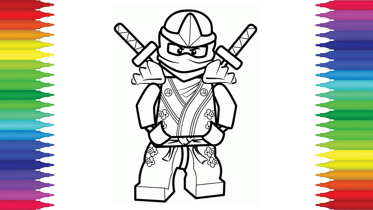Lego ninjago golden ninja coloring page