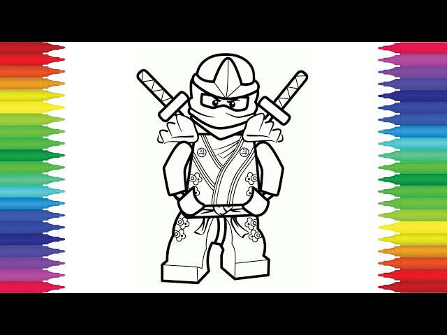 Lego ninjago golden ninja coloring page