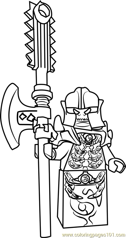 Ninjago golden master coloring page for kids