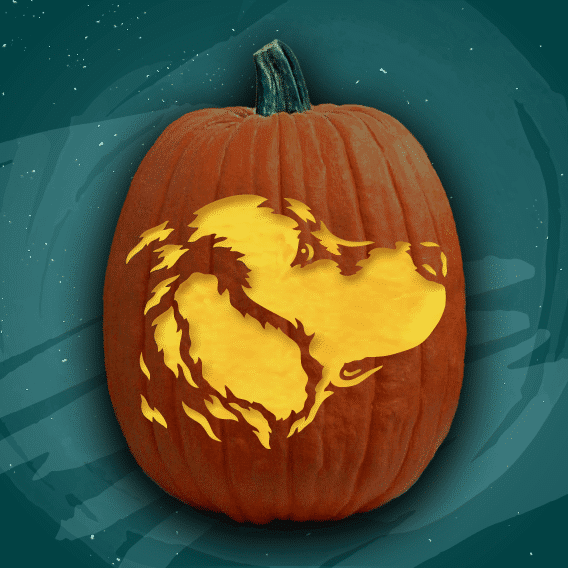Golden retriever â free pumpkin carving patterns