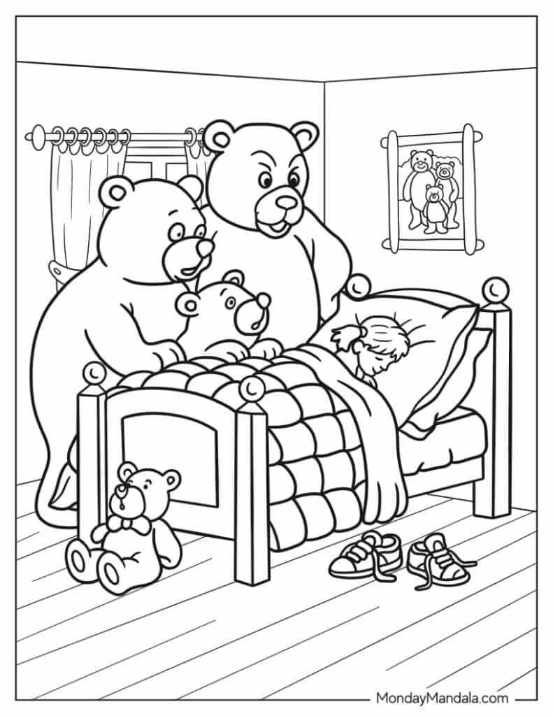Fairy tale coloring pages free pdf printables