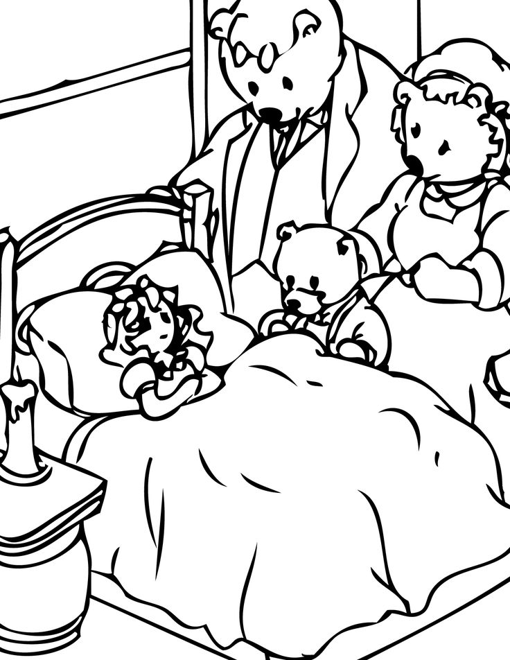 Goldilocks and the three bears bear coloring pages coloring pages coloring book pages