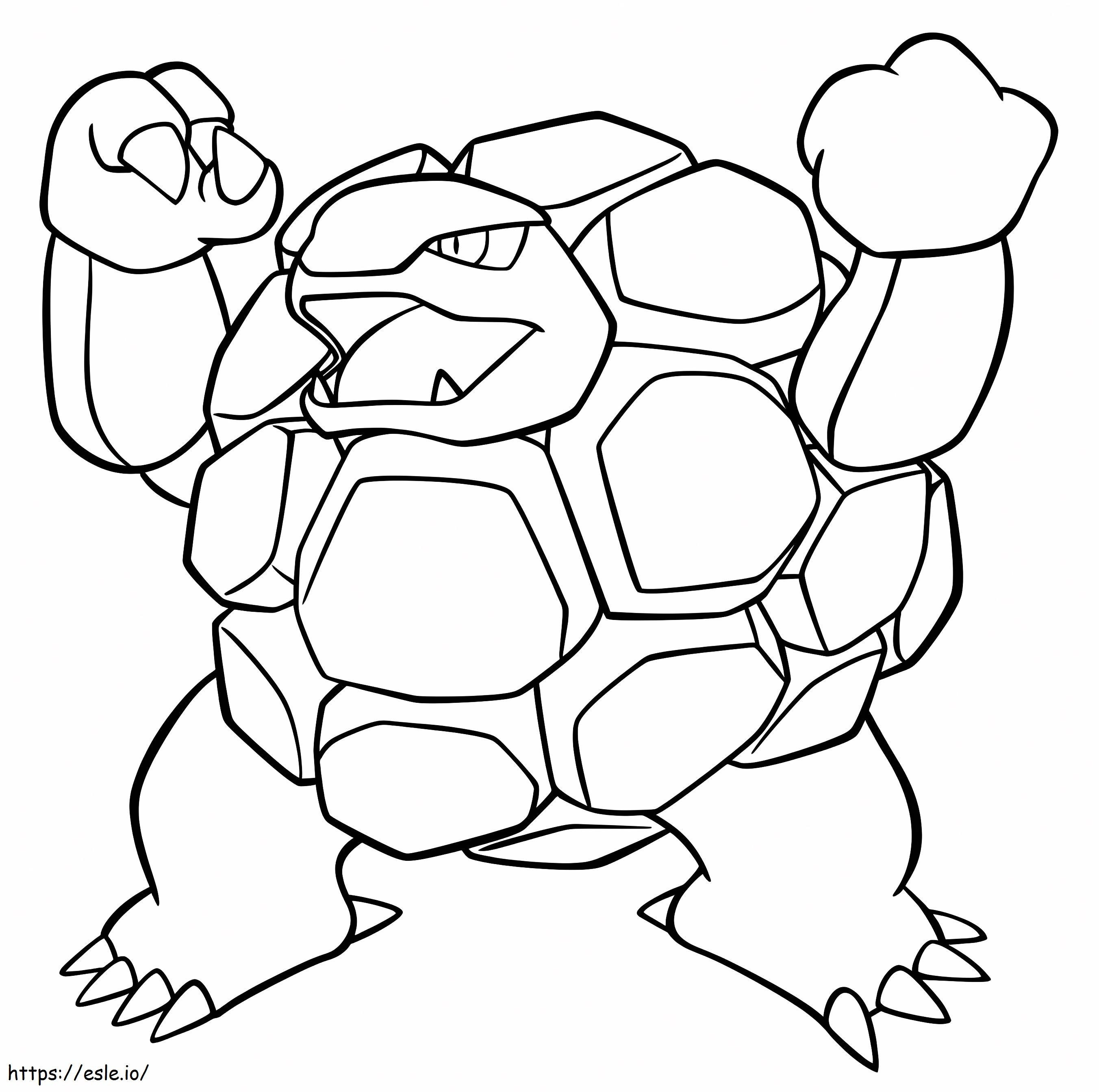 Printable golem pokemon coloring page