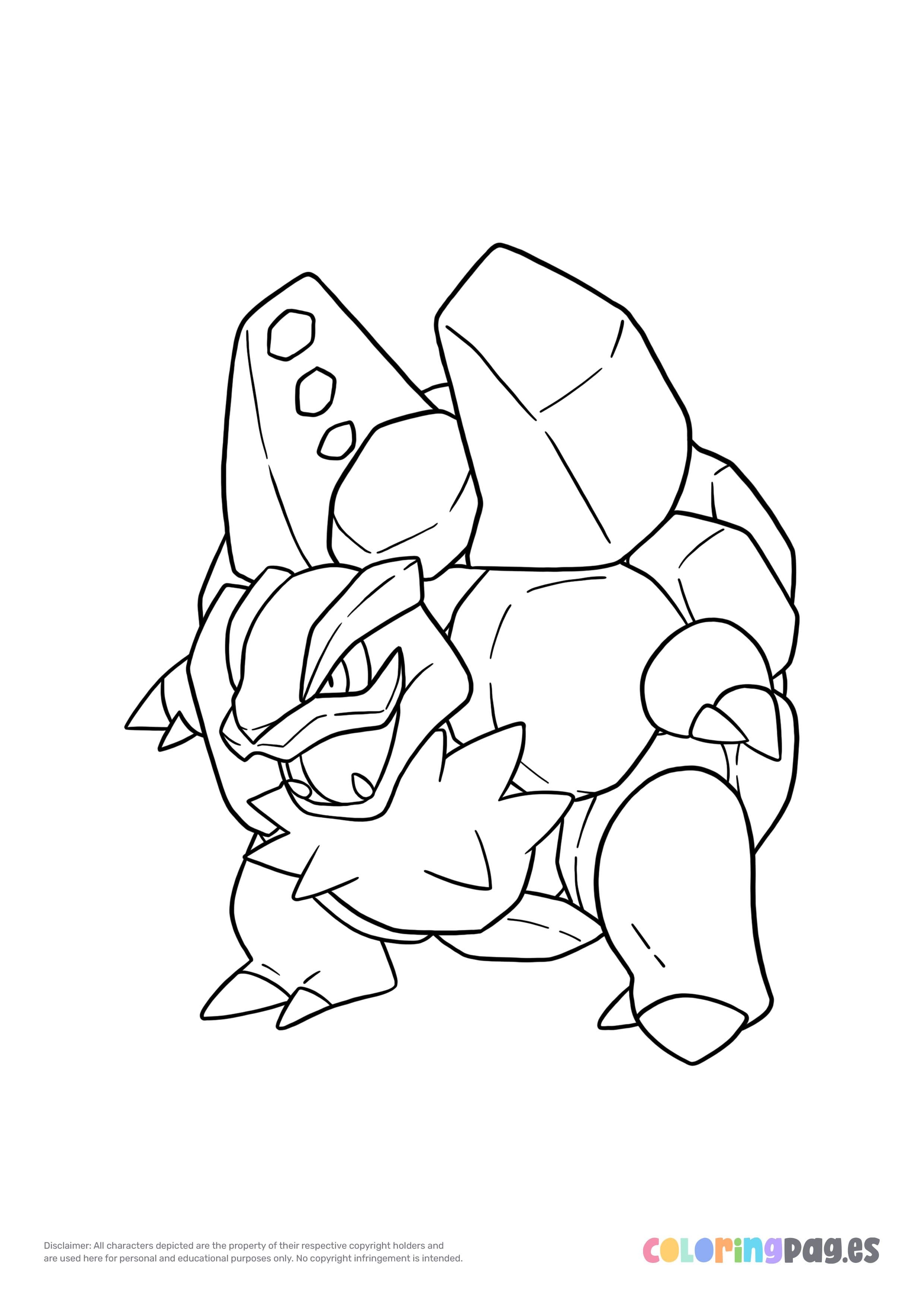 Alolan golem coloring page pokemon coloring pages coloring pages pokemon coloring