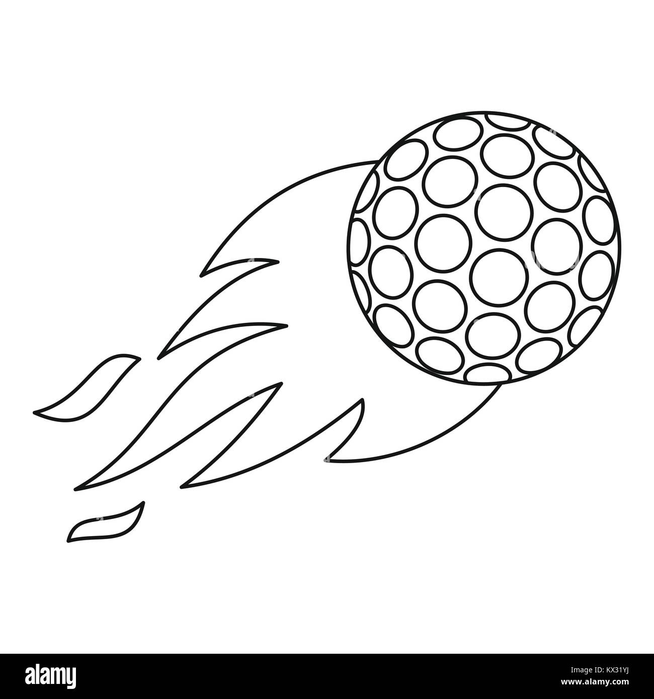 Golfing form cut out stock images pictures