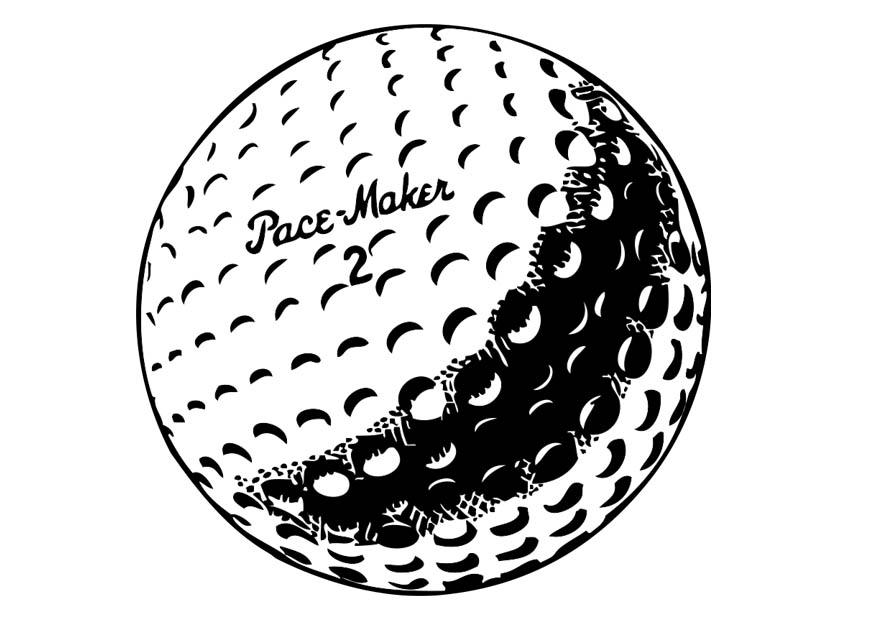 Coloring page golf ball