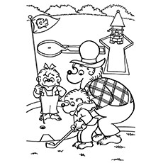 Best golf coloring pages for your little one