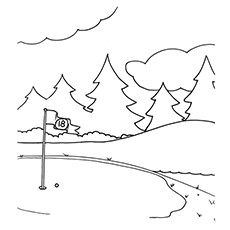 Best golf coloring pages for your little one