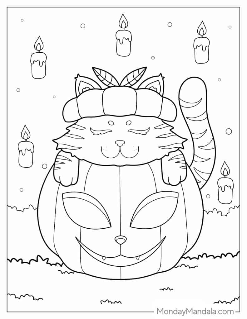 Pumpkin coloring pages free pdf printables