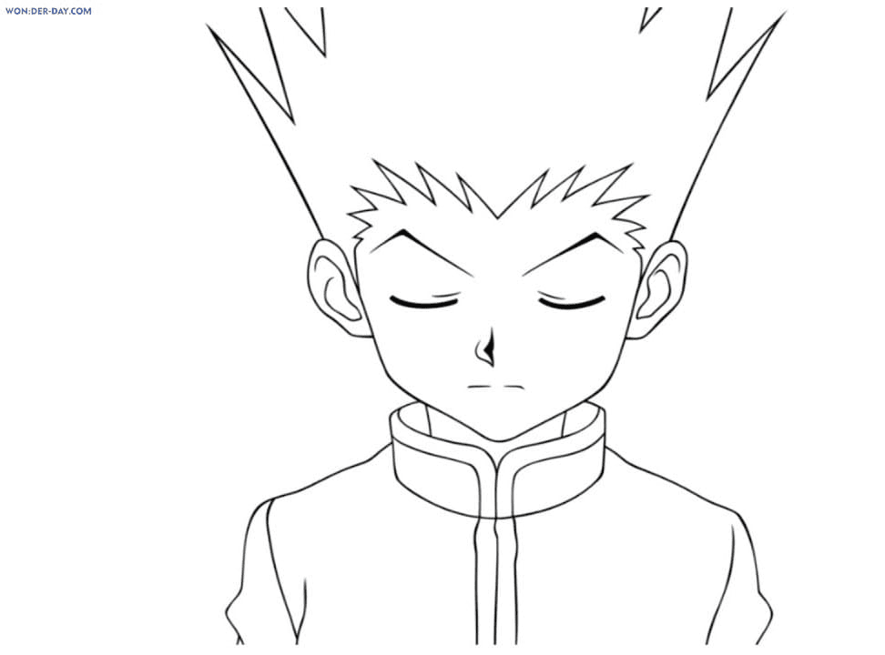 Hunter x hunter coloring pages
